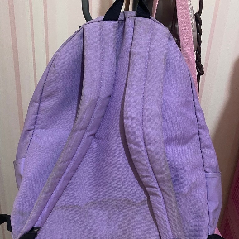 tas ori preloved original adidas purple backpack besar ungu damage SUDAH DILAUNDRY