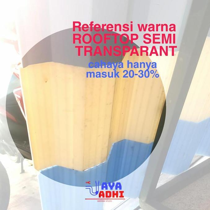 ><><><] Atap Dingin uPVC ROOFTOP White Transcluent - Semi Transparan Putih Kanopi Karpot