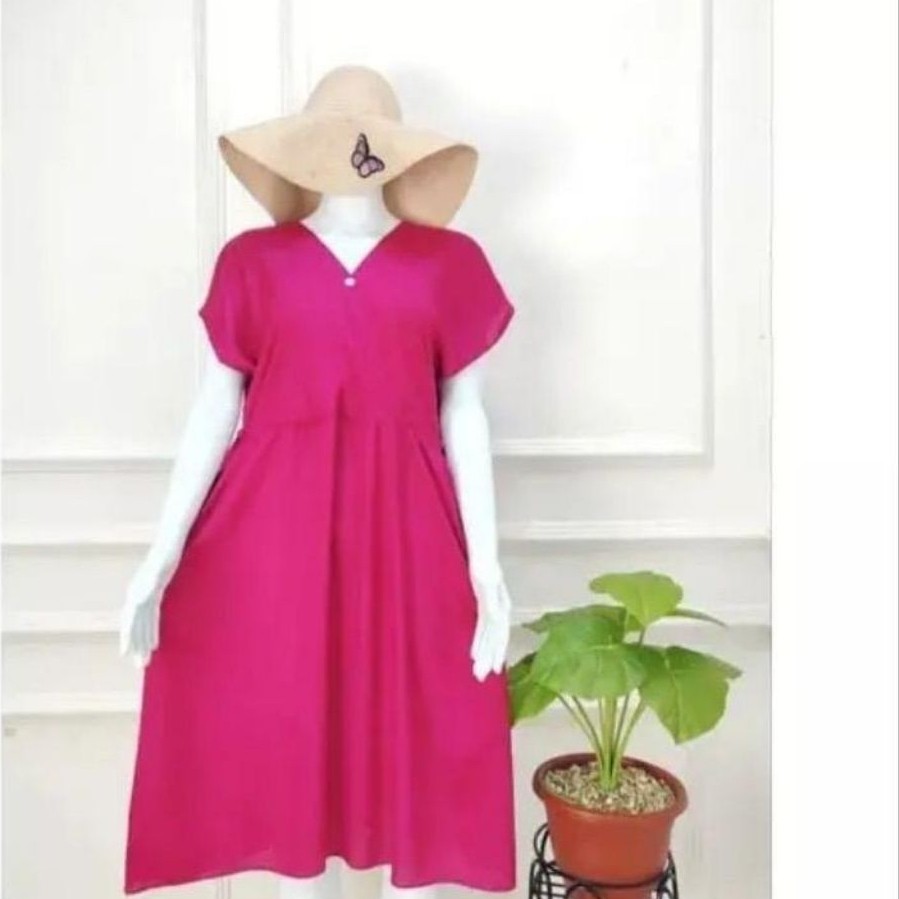 Daster Adira Crinkle Airflow Busui Friendly, Nyaman Dipakai di Rumah