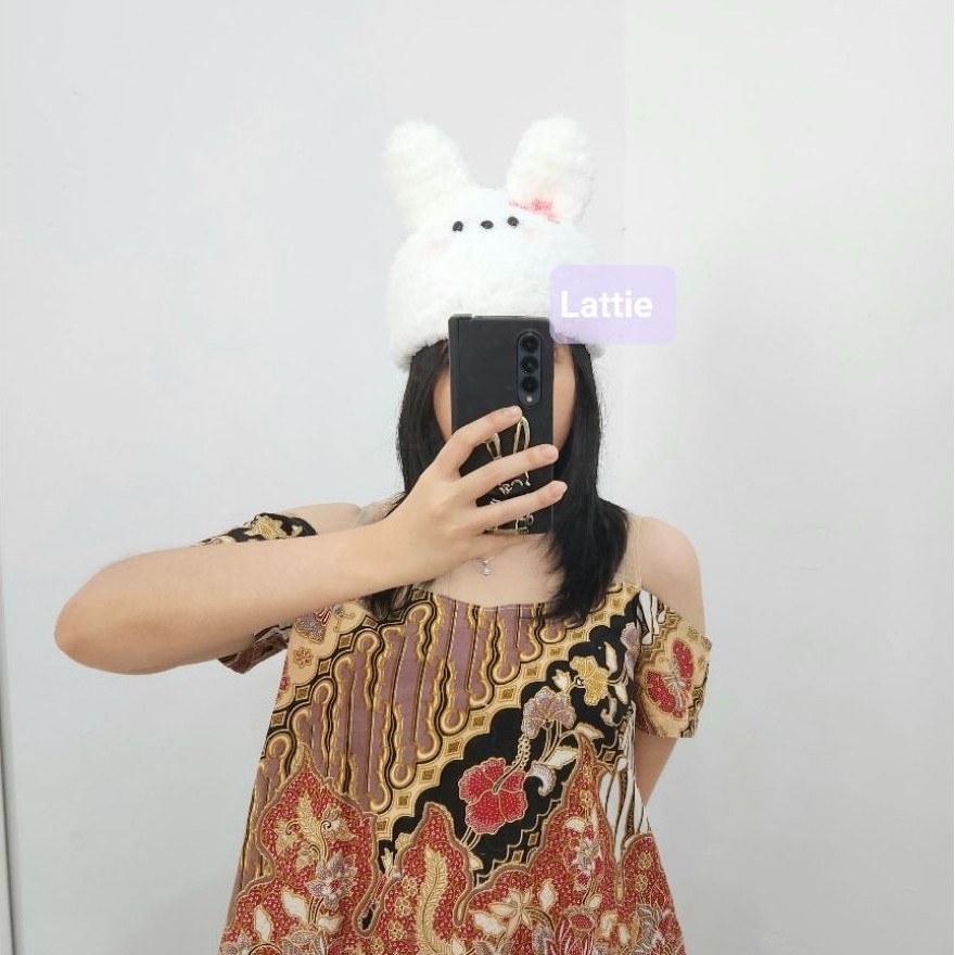 HANDMADE NEW JEANS BUNNY EAR BEANIE HAT/TOPI KELINCI LUCU/BUNNY BEANIE/TOPI AESTHETIC/KUPLUK KELINCI