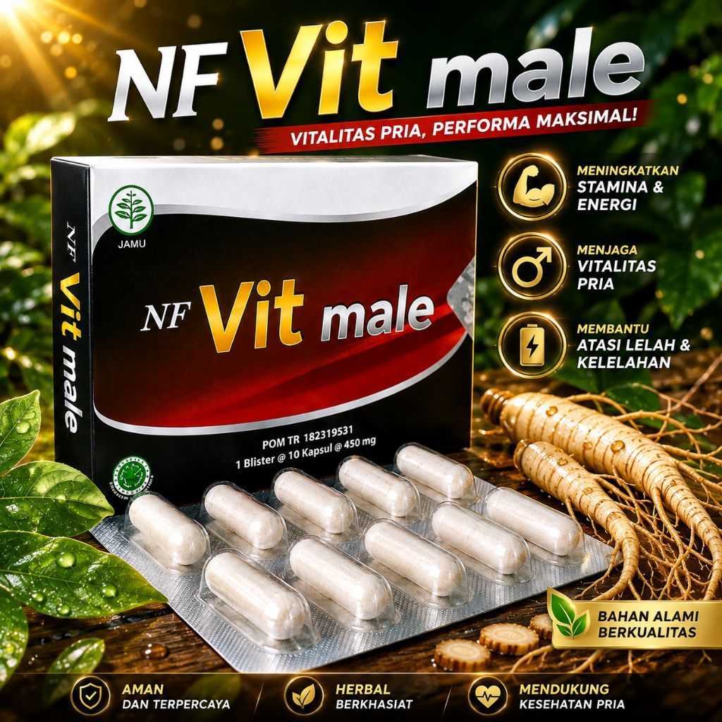 Nf vit male bahan asli original HWI herbal alami vitamin tubuh