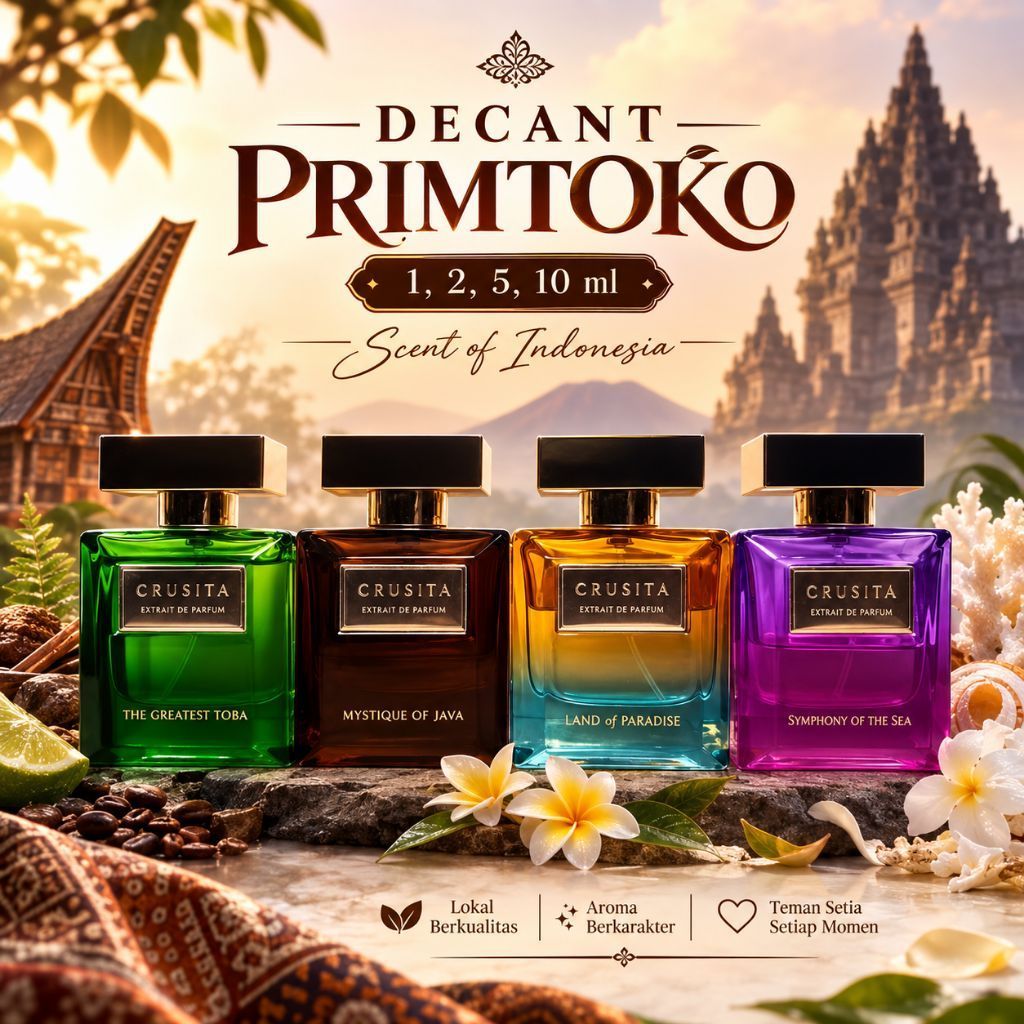 Decant Parfum Crusita Scent of Indonesia | Land of Paradise | Symphony of the Sea | Mystique of Java