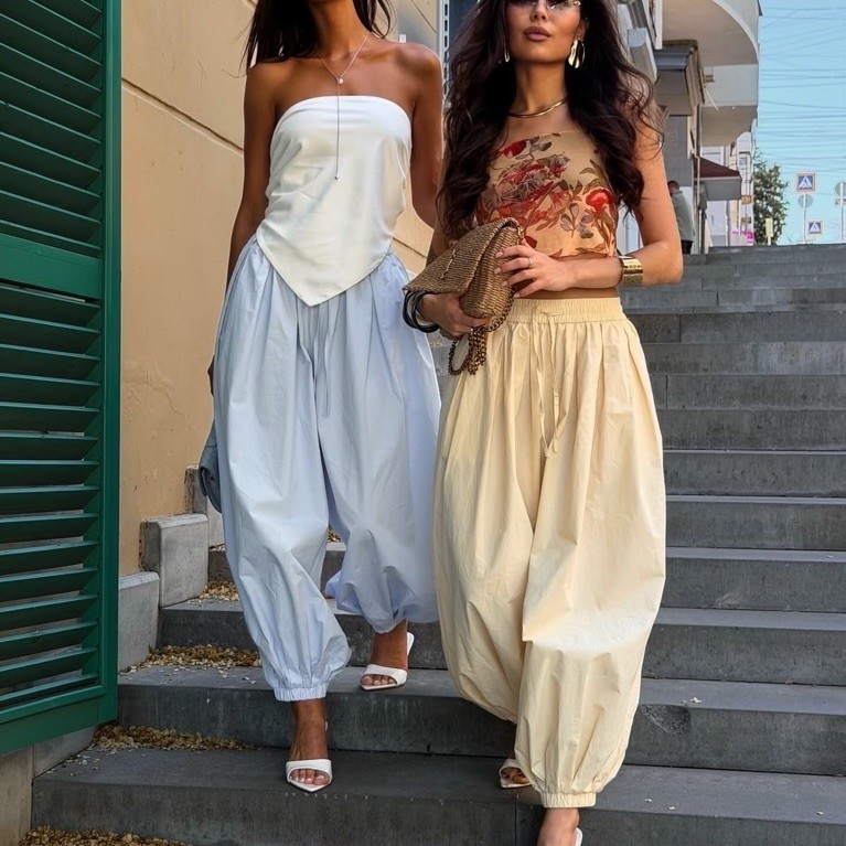 VALINDA BALLOON PANTS COTTON BALLOON PANTS