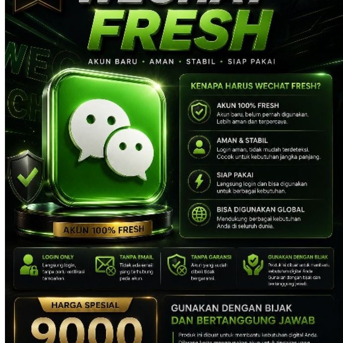 AKUN WECHAT FRESH MURAH BERGARANSI