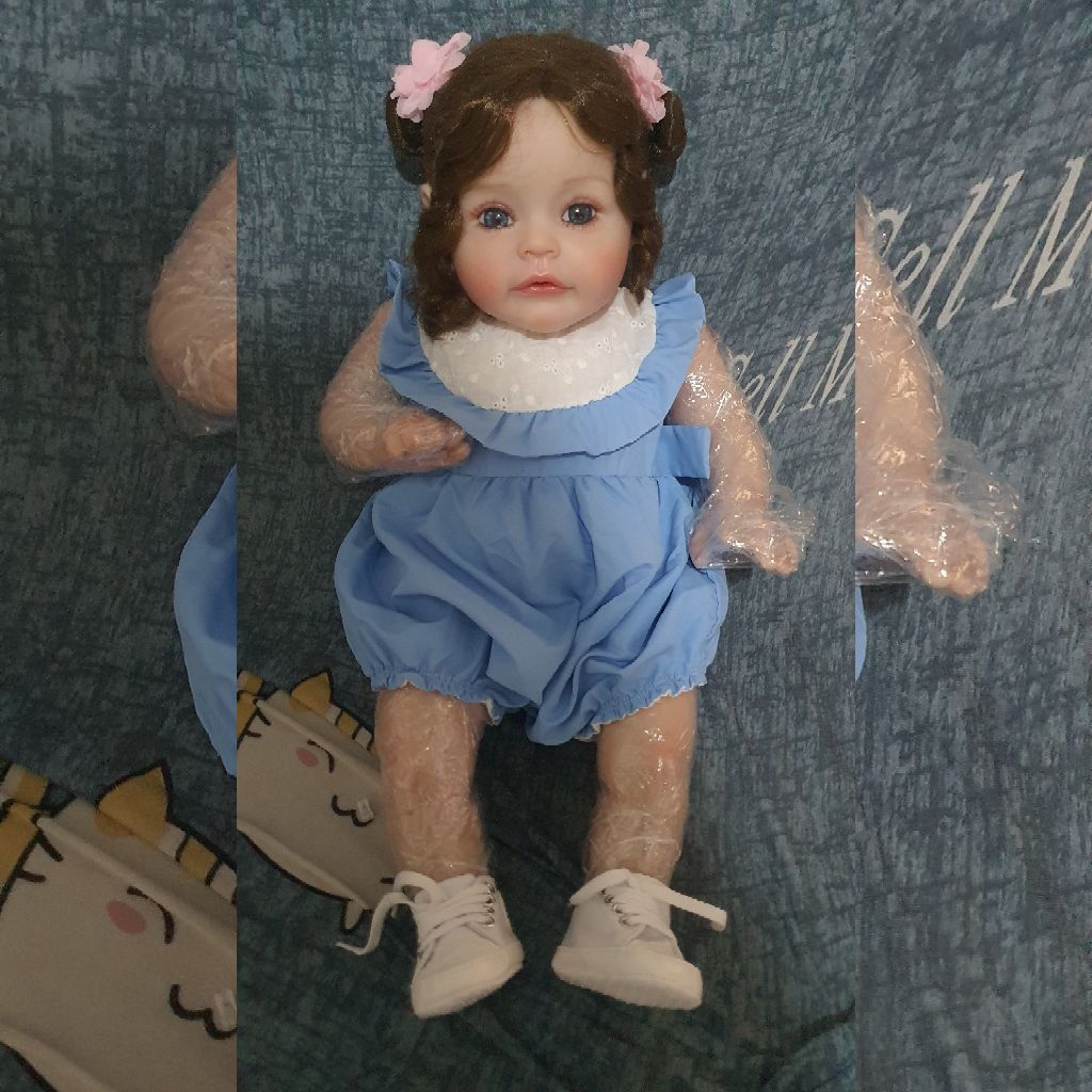 SIAP KIRIM Boneka bayi Reborn Doll silikon with cloth body 55cm