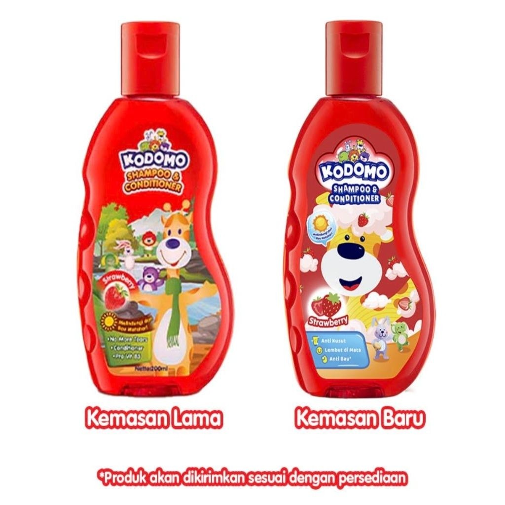 Kodomo Bodywash & Shampoo Strawberry 200ml