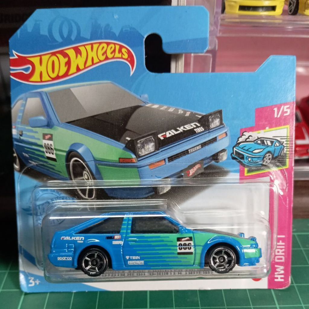 Hotwheels Short Card Toyota AE 86 Trueno Falken