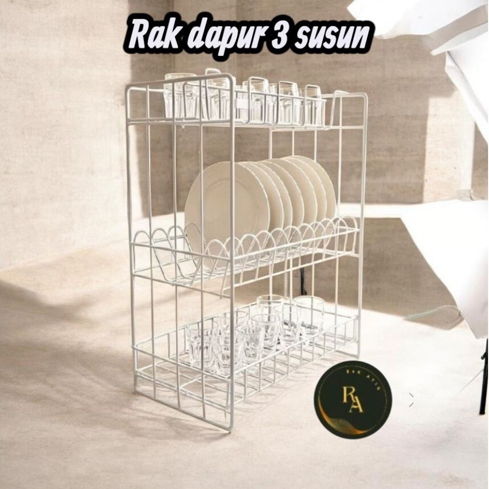 RAK PIRING DAPUR 3 TINGKAT/RPK/ RAK PIRING RPK