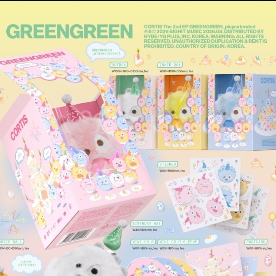[PO - OFFLINE] CORTIS - [GREENGREEN_playextended] (CORTIS Ball ver.) / ALBUM CORTIS PLAYEXTENDED COR