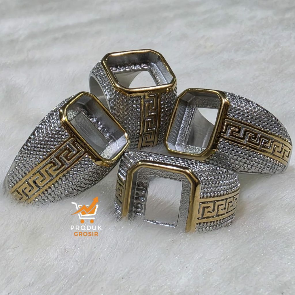 emban ring titanium kotak 10x12 kombinasi