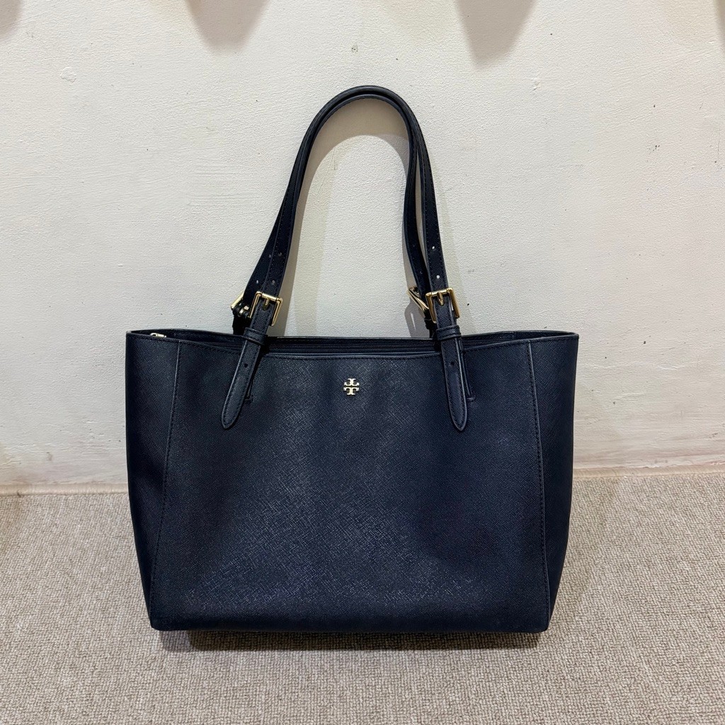 Preloved Tory Burch York Tote (Navy)