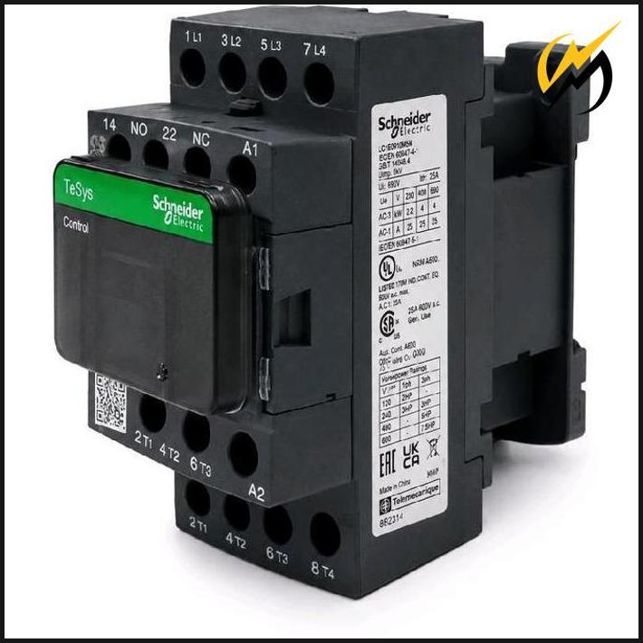 Kontaktor Schneider Lc1Dt32 4 Pole 32A  B7 D7 E7 F7 M7 Q7 Coil 24V 42V 48V 110V 220V 380V 4P Origina