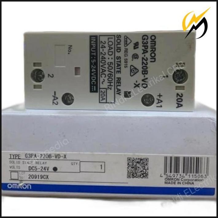 Solid State Relay Ssr G3Pa-220B-Vd-X 20A Omron Asli