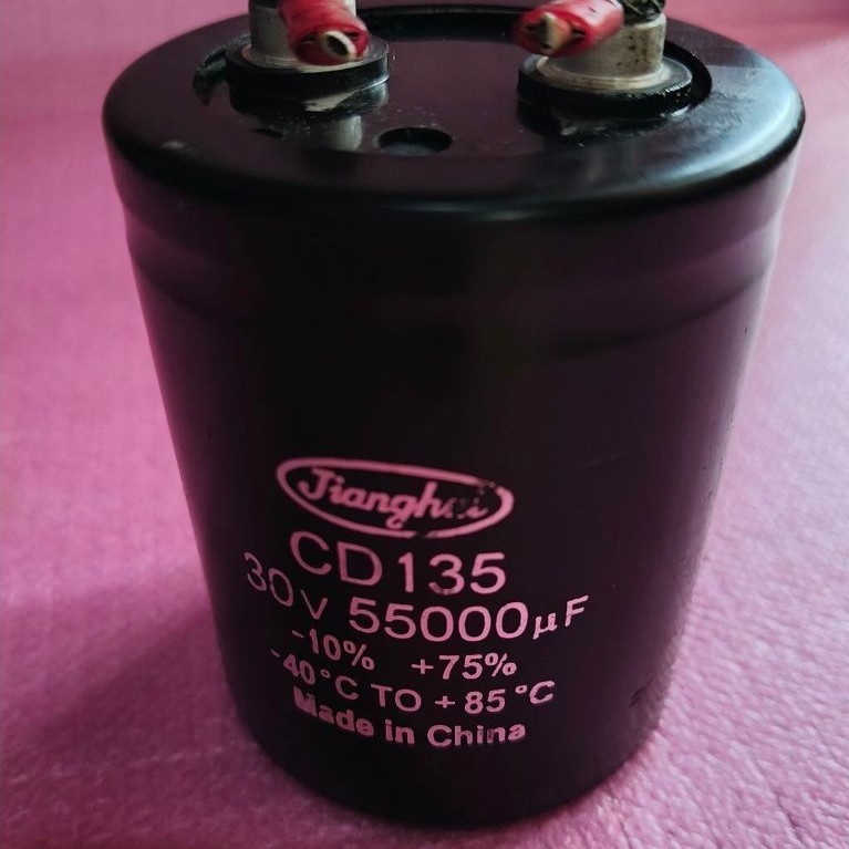 ELKO KAPASITOR 30VDC 30VOLT 30V 55.000UF 55000UF ORIGINAL