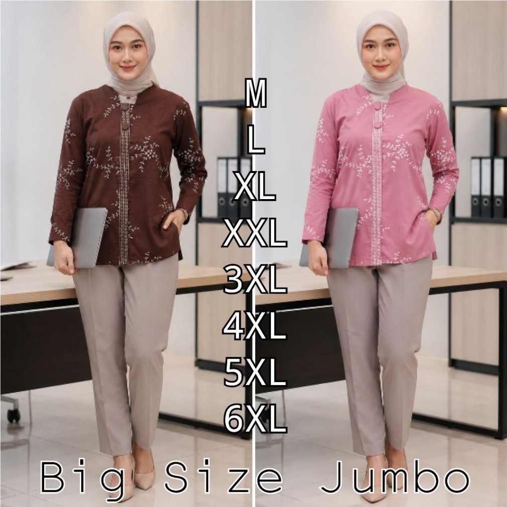 Blouse Batik Wanita Manggarr Big size