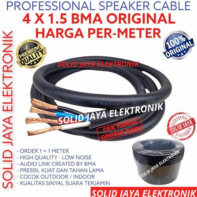 Dj- Kabel Speaker Bma Isi 4 Audio 4 X 1.5 Mm Tembaga