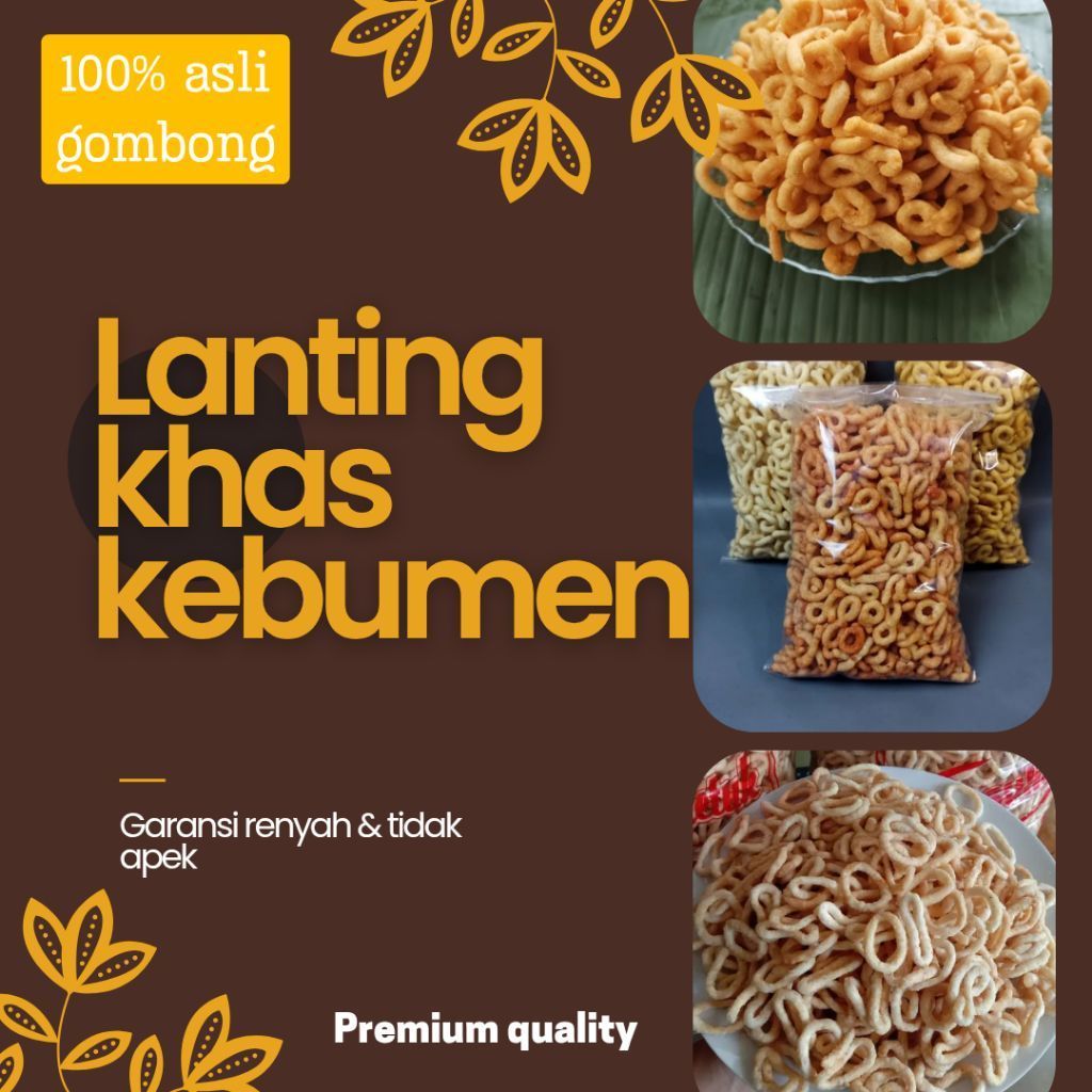 Lanting Premium Original Khas Kebumen JATENG Kemasan 100g - 500g