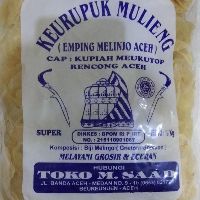Emping Aceh Tipis Grade Akhas Aceh