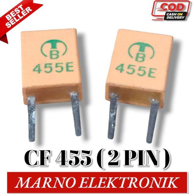 CERAMIC CRYSTAL FILTER CF455 CF 455 2 PIN 2 KAKI KERAMIK KRISTAL MRN99