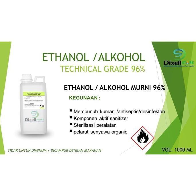 PROMO ALKOHOL ETHANOL MURNI TEKNIS 96 PERSEN 1 LITER DIXE99