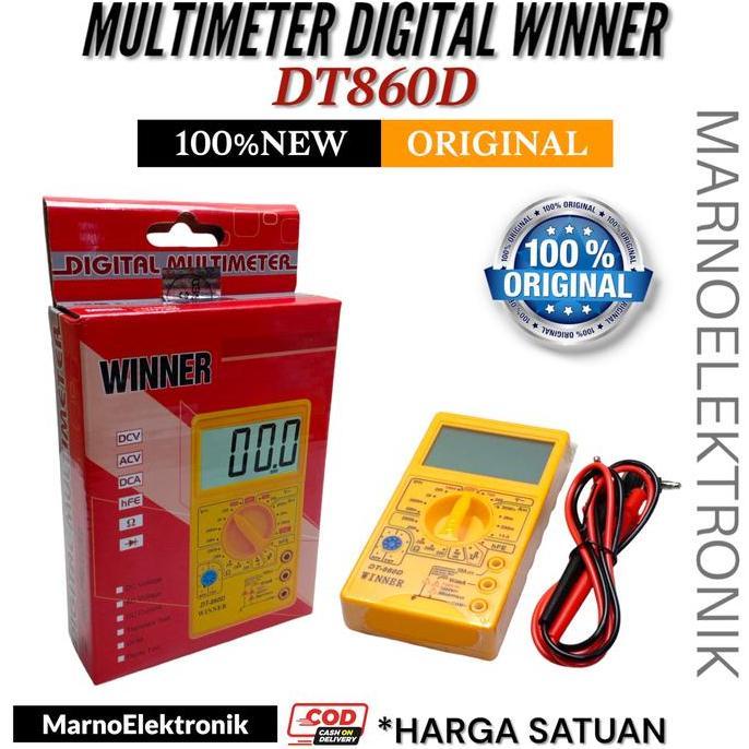 MULTIMETER DIGITAL WINNER DT860D MULTITESTER AVOMETER WINNER DT-860D ORIGINAL MRN99