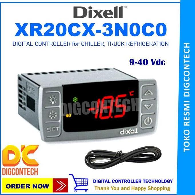 XR20CX DIXELL DIGITAL THERMOSTAT XR20CX-3N0C0, 9-40 VDC DIXE99