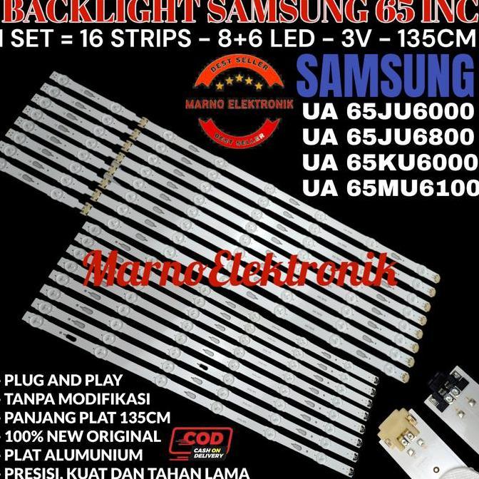 BACKLIGHT TV LED SAMSUNG 65 INC UA 65JU6000 65JU6800 65KU6000 65MU6100 MRN99