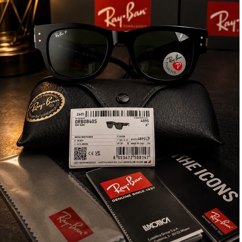 Kacamata Ray Ban RB0840S Megawayfarer Original 100%