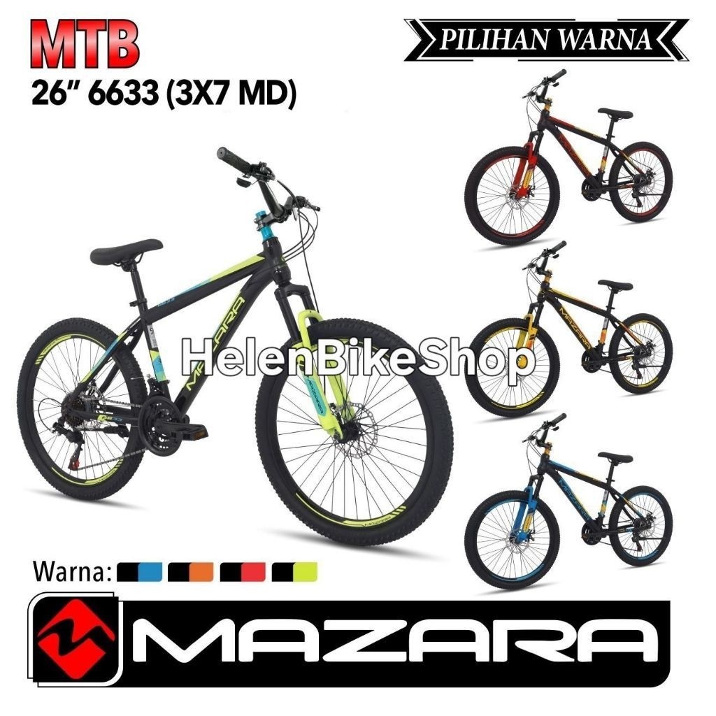 Sepeda MTB 26inch Mazara by Pacific(Instant Kurir)