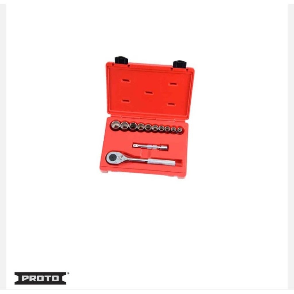 Proto 1/2" Drive 12 Piece Socket Set - 12 Point-J54116