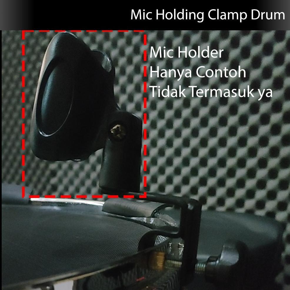 Mic Holder Clamp Drum Snare Tom Mount Mikrofon