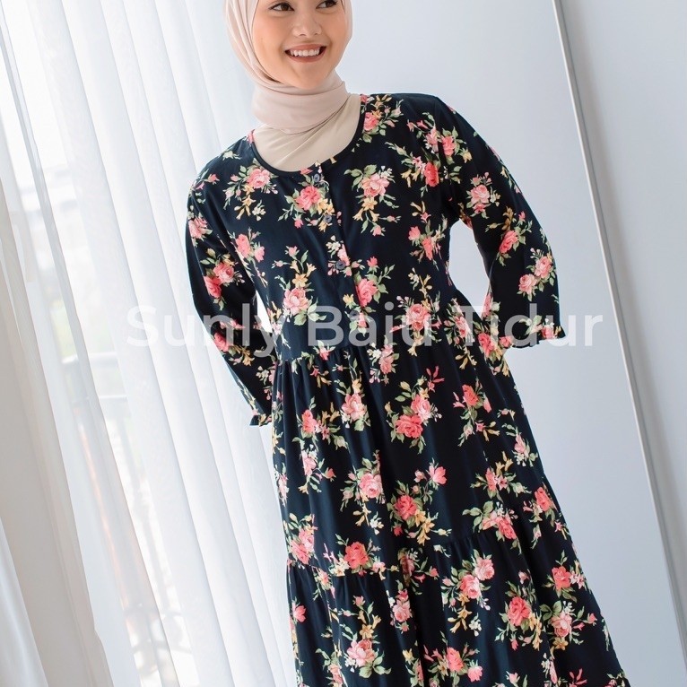 Sunly Gamis Jumbo uk.2L,3L Lengan 7/8 DSO Gamis Sunly