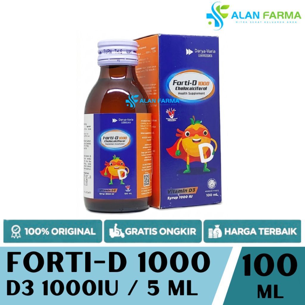 Forti-D 1000 iu Sirup | Forti D 1000 sirup | Vitamin D3 1000 iu Sirup | Vitamin D3 Ibu Hamil