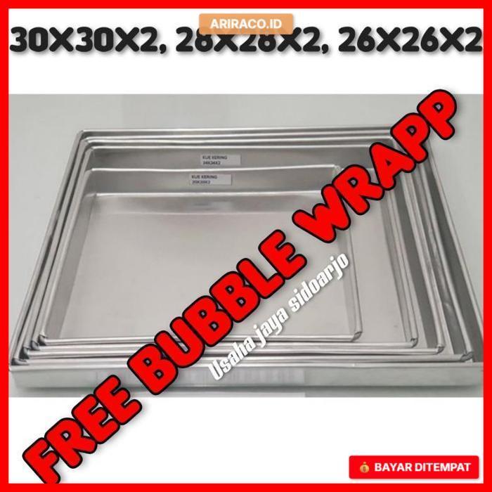 TINGGI 2 CETAKAN LOYANG KUE KERING  TINGGI 2 30X30X2 , 28X28X2 , 26X26X2 CETAKAN LOYANG KUE KERING M