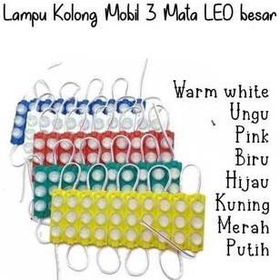 OVERAJA LAMPU LED MODUL STRIP 3 MATA BESAR