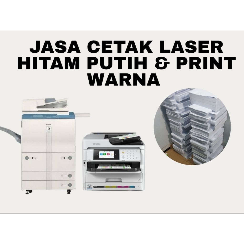 CETAK LASER & PRINT WARNA 75 GSM