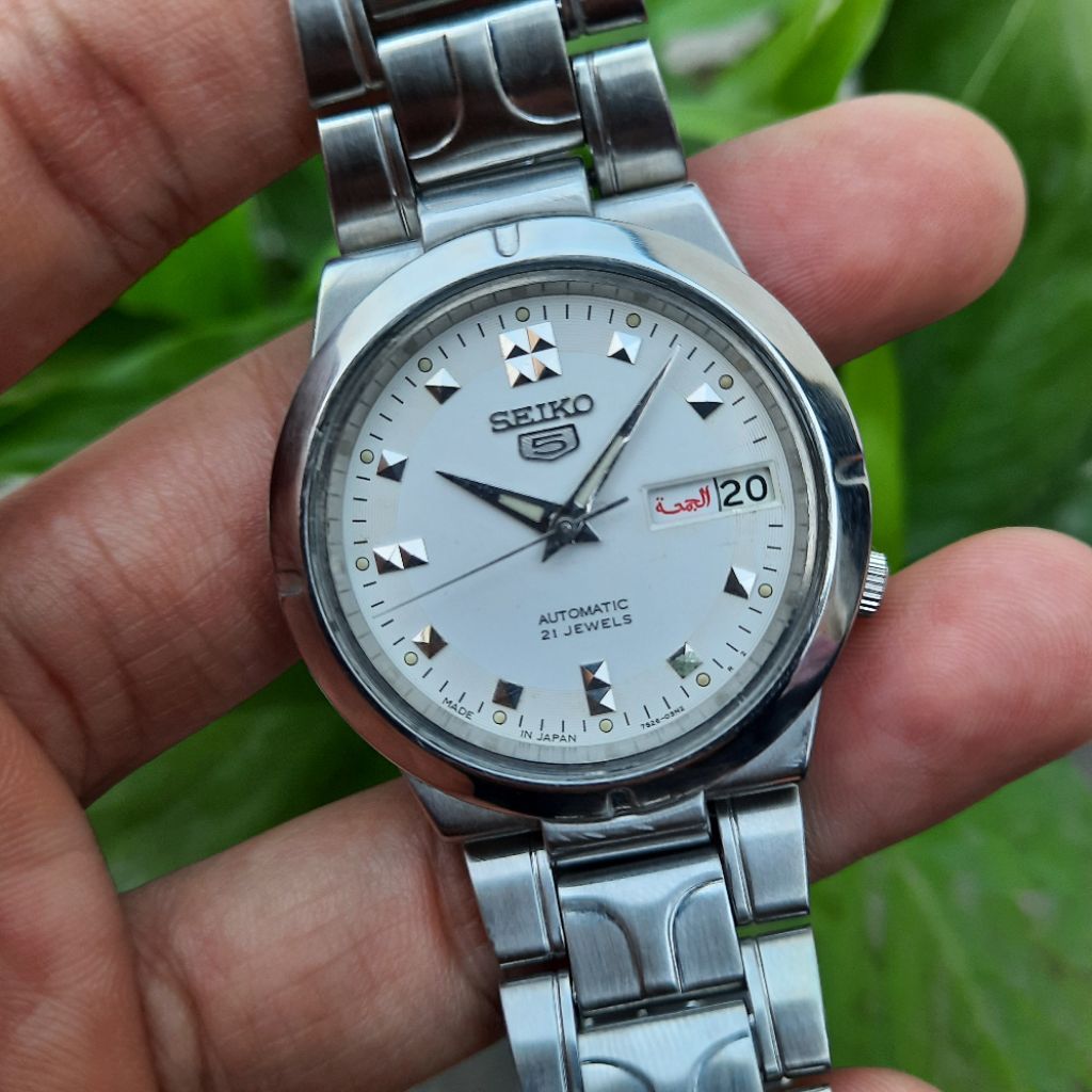 JDM Seiko 5 Automatic 7S26-01Z0 Putih White Klasik