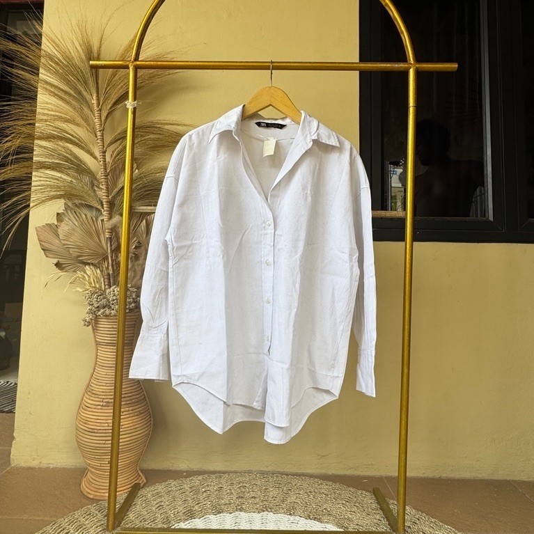 Blouse putih zara XL original