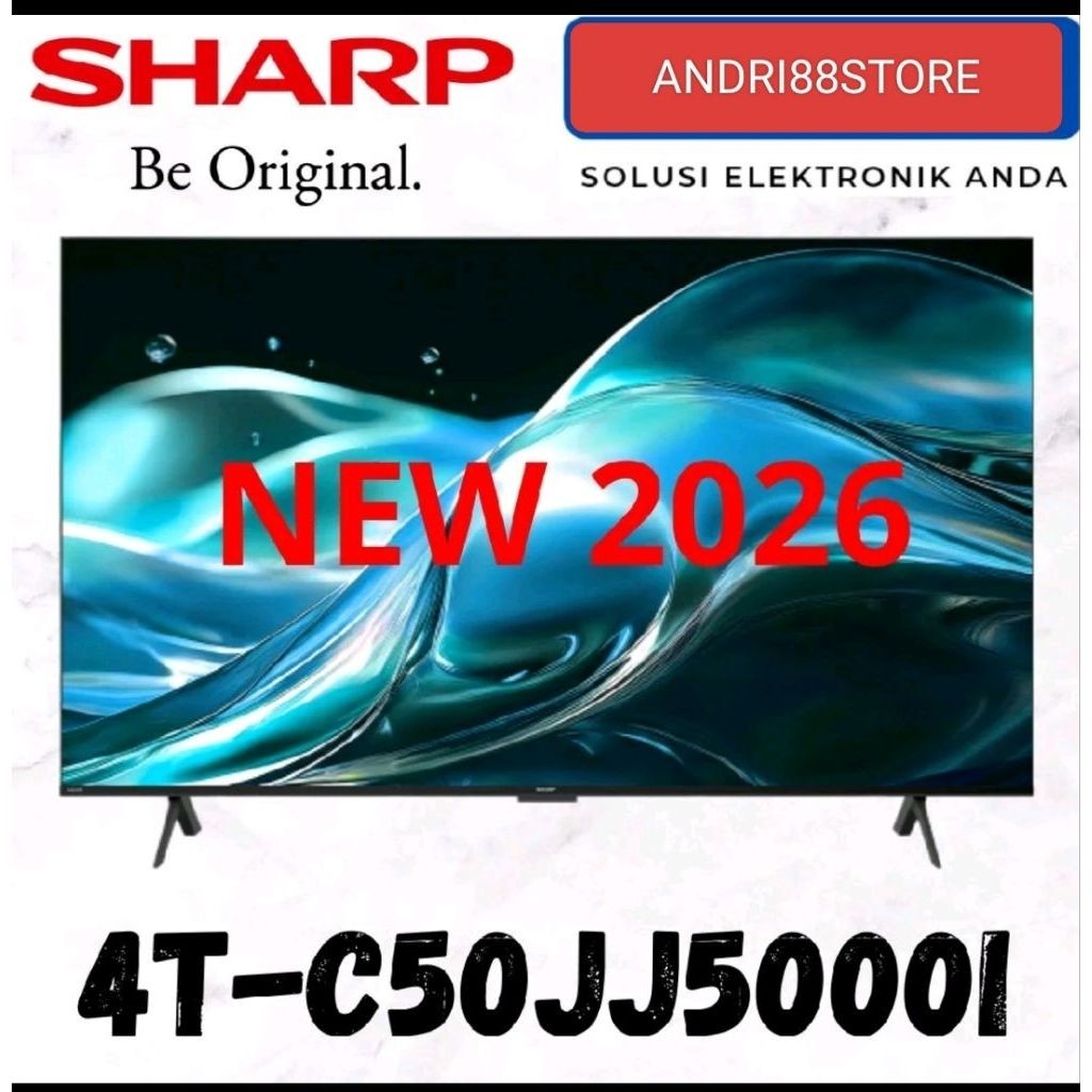 SHARP TV 50 INCH ANDROID UHD 4K 50JJ5000 YOUTUBE NETFLIX GOOGLE TV