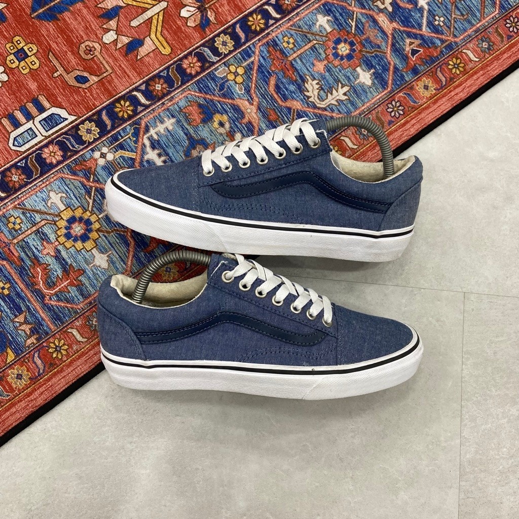 [Size 40.5] Vans Old Skool Blue Canvas Second Original