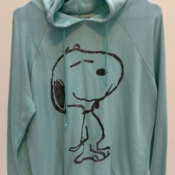 PRELOVED-Hoodie Snoopy/Peanuts Warna Mint/Turquoise