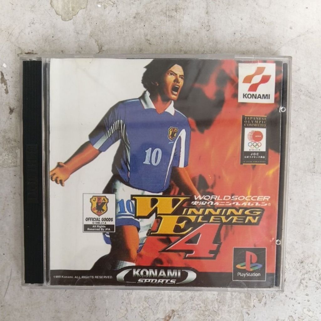 KASET GAME PLAYSTATION 1 PS1 PS ONE WINNING ELEVEN 4