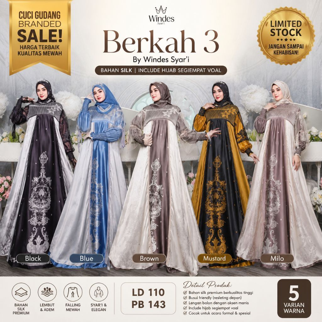 GAMIS SET BERKAH 3 BY WINDES