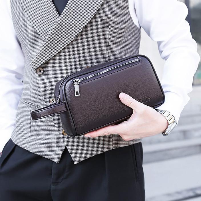 LIMITED GORCHIS Tas Tangan Clutch Dompet Pria Elegan Import Dompet Tangan Handbag Mewah Cowok Ruang 