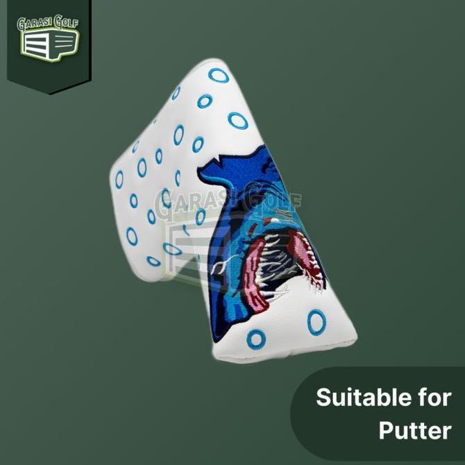 Shark Putter Blade Head Cover Golf - Penutup Sarung Stick Club