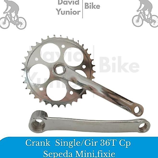 Single Gir Gear Depan Crank As Kotak Sepeda Mini Minion Chrome