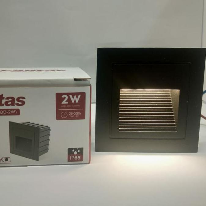 Lampu tangga/Lampu dinding tanam/Lampu Tangga Persegi 2W 2watt Fantas