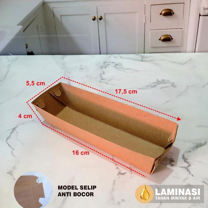 Mds- 50 Pcs Paper Tray Sosis, Paper Tray Corndog