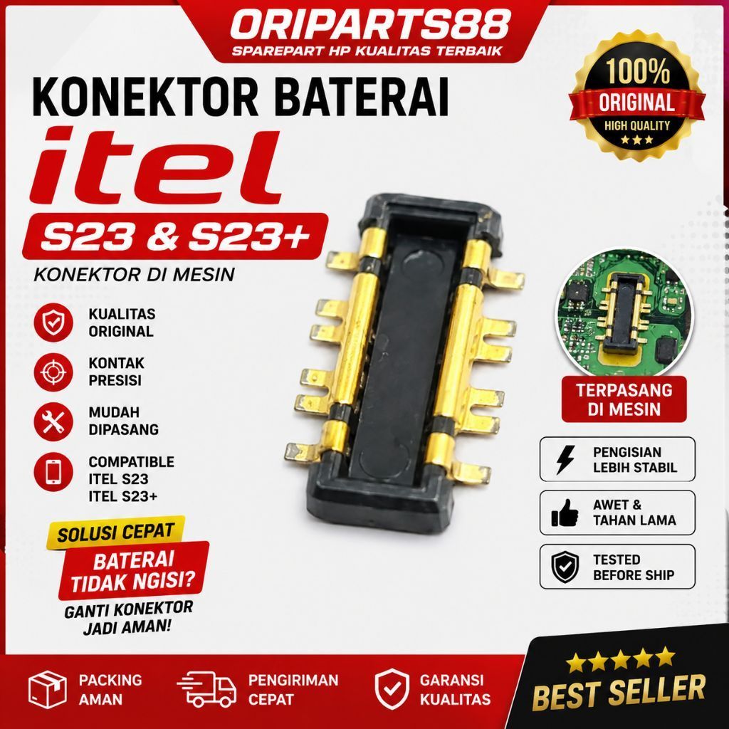 ITEL S23/ITEL S23+ KONEKTOR BATERAI ORIGINAL