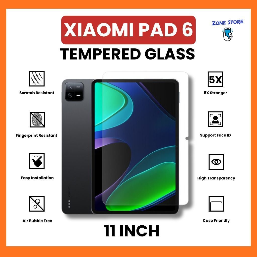 Xiaomi Pad 6 Premium TEMPERED GLASS XIAOMI PAD 6 MI PAD 6 TG BENING Anti Gores Kaca Xiaomi pad 6 11 